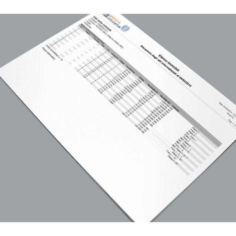 Elenco Immobili Intero Edificio Elenco Immobili Intero Edificio
