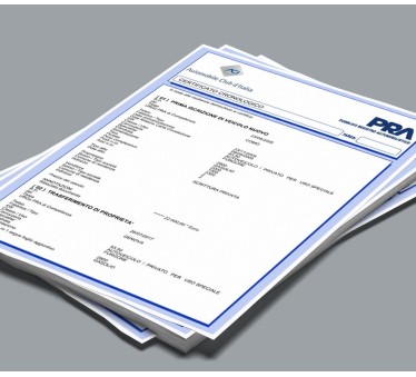 Certificato Cronologico PRA