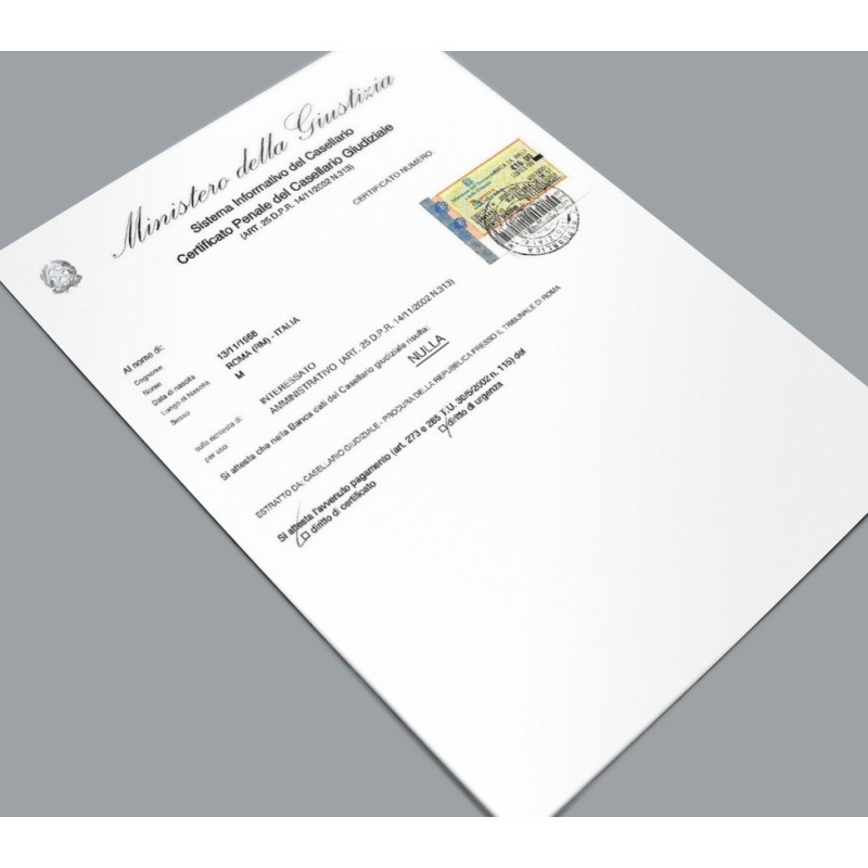 Certificato Antipedofilia Certificato Antipedofilia