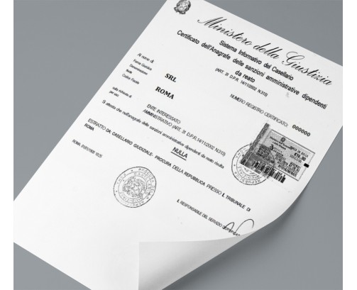 Certificato Sanzioni Amministrative