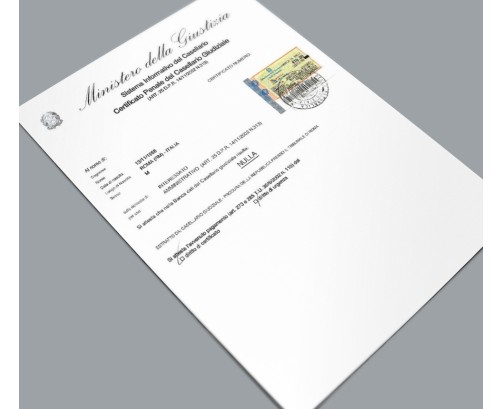 Certificato Casellario Giudiziale