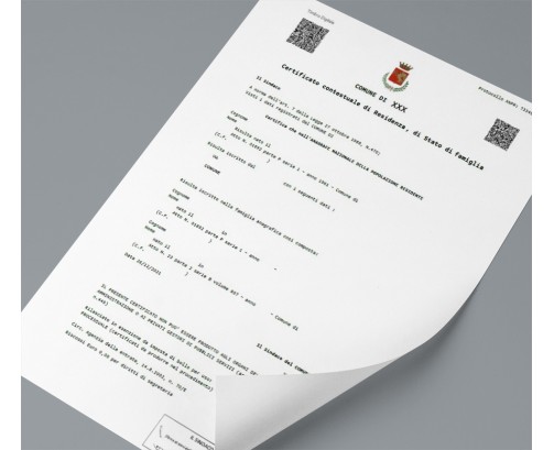 Certificato Contestuale