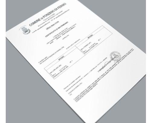 Copia Atto di Matrimonio