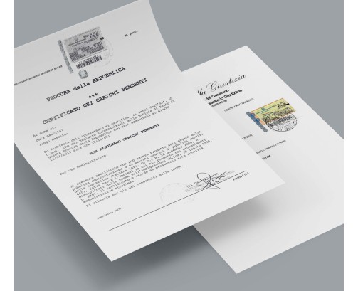 Certificato Casellario Giudiziale + Carichi Pendenti